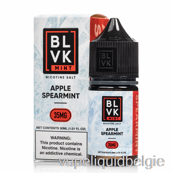 Vape België Appel Groene Munt - Blivk Muntzouten - 30ml 35mg